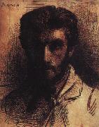 Bonnat, LEon Self Portrait QE oil painting artist